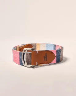Bowen D-Ring Canvas Striped Belt