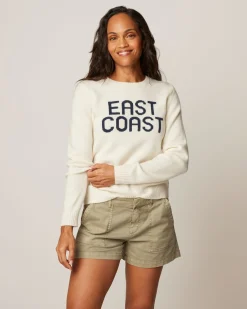 Coastal Cashmere Blend Crewneck Sweater