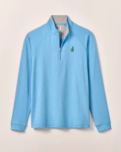 Custom Surfer Logo Freeborne Performance 1/4 Zip Pullover