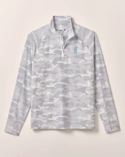 Custom Surfer Logo Patton Performance Camo 1/4 Zip Pullover