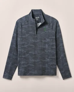 Custom Surfer Logo Patton Performance Camo 1/4 Zip Pullover