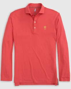 Ryder Cup Swing Long Sleeve Featherweight Performance Polo - Trophy Logo
