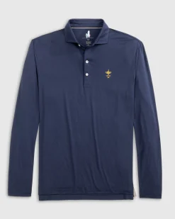 Ryder Cup Swing Long Sleeve Featherweight Performance Polo - Trophy Logo