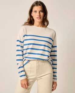 Suki Striped Boatneck T-Shirt