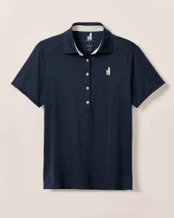 Women's Custom Surfer Logo Angela Performance Jersey Polo